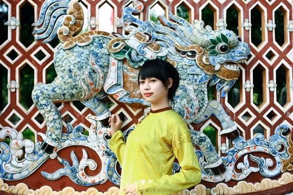 Bình phong long mã ở Huế. Ảnh minh họa.