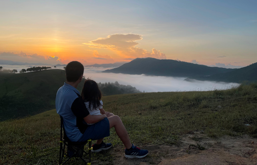 Một biển mây vô cùng kỳ vỹ.