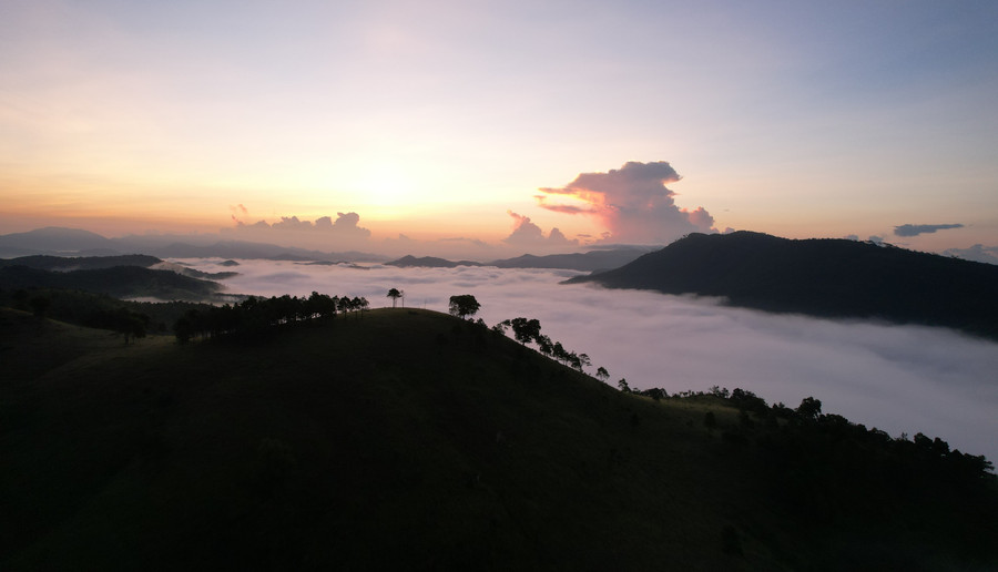 Cảnh tượng lãng mạn không hề thua kém Đà Lạt khiến du khách mê mẩn.