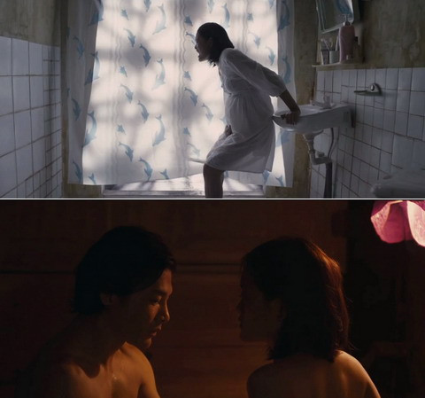 Hai trong số những cảnh quay gây sốc của Thùy Anh xuất hiện trong trailer chính thức của bộ phim.