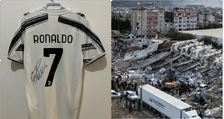 Ronaldo cũng gửi áo đấu có chữ ký của mình cho Merih Demiral để bán đấu giá quyên góp tiền ủng hộ nạn nhân động đất ở Thổ Nhĩ Kỳ. Ronaldo cũng gửi áo đấu có chữ ký của mình cho Merih Demiral để bán đấu giá quyên góp tiền ủng hộ nạn nhân động đất ở Thổ Nhĩ Kỳ.
