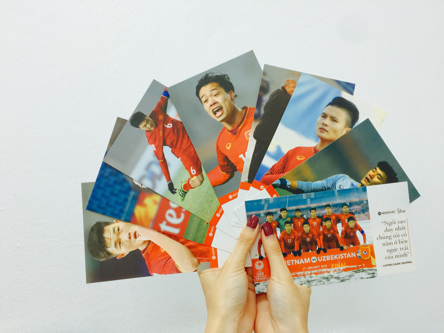Poscard đội tuyển U23 Việt Nam Poscard đội tuyển U23 Việt Nam