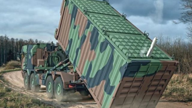 Đức ra mắt bệ phóng dạng container chứa 126 UAV kamikaze