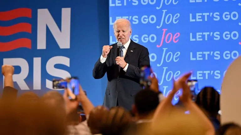 Tổng thống Mỹ Joe Biden trong buổi tranh luận, ngày 27/6/2024