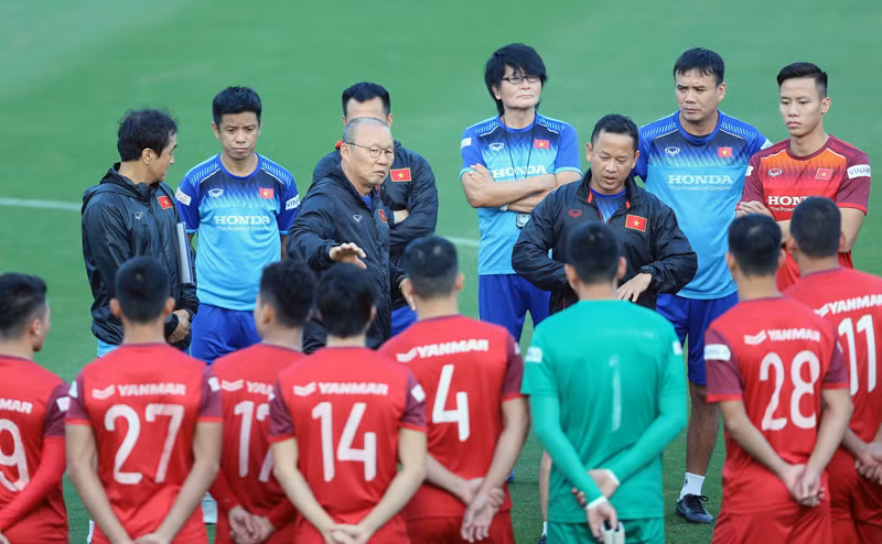 Thầy trò HLV Park Hang-seo đang hội quân tại Hà Nội.