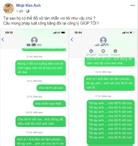 Nhật Kim Anh lạy lục chồng cũ Bửu Lộc cho gặp con trai