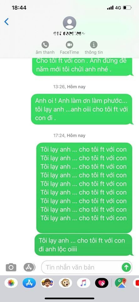Tuy nhiên nữ diễn viên “Tiếng sét trong mưa ” không nhận được bất cứ lời hồi đáp từ chồng cũ dù có nhắn tin lạy lục thế nào