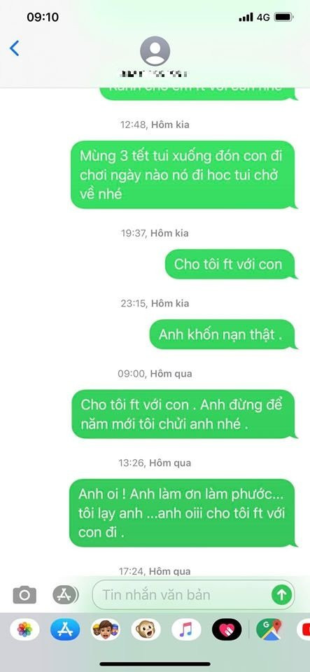 Nhật Kim Anh ban đầu nhắn muốn xuống đón con đi chơi ngày mùng 3 tết