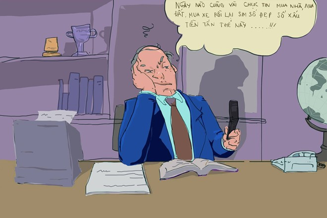 Hí họa: Bom tin nhắn rác làm khổ người dùng điện thoại