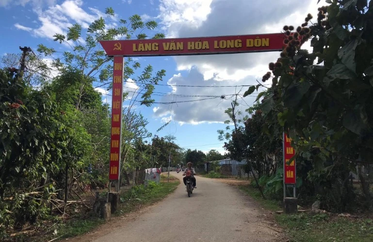 Thôn Long Dôn nơi xảy ra vụ việc.