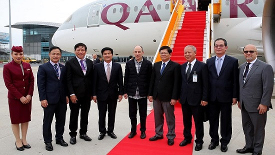 Lễ khai trương đường bay đến Đà Nẵng đánh dấu đường bay thẳng thứ 14 của Qatar Airways trong năm 2018. Lễ khai trương đường bay đến Đà Nẵng đánh dấu đường bay thẳng thứ 14 của Qatar Airways trong năm 2018.