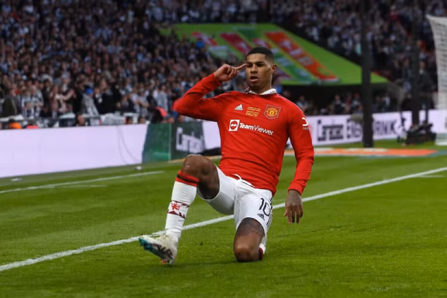 Marcus Rashford chơi nổi bật nhất trong màu áo Man Utd mùa giải qua.