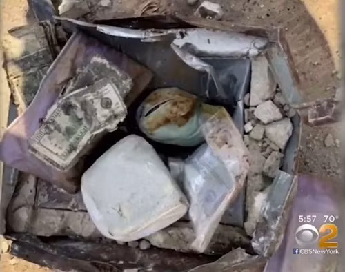 Phát hiện “kho báu” được chôn sau vườn nhà trị giá hơn 1,1 tỷ đồng. Ảnh Mirror.