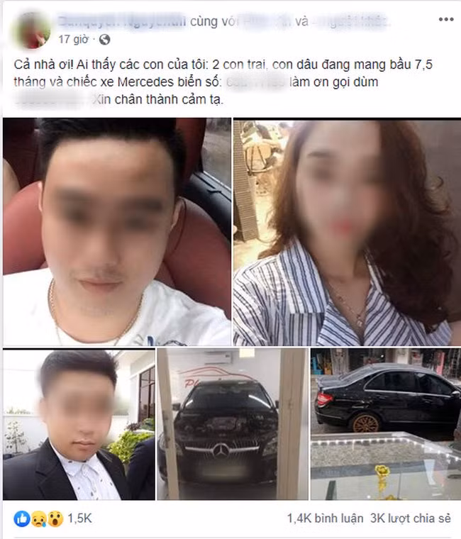 tin tuc 24h: dau xot dong tin nhan tim con cua nguoi me vu 3 thi the trong xe mercedes - 1