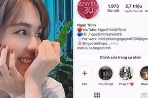 Tài khoản Facebook có hơn 2,4 triệu người theo dõi của Ngọc Trinh.