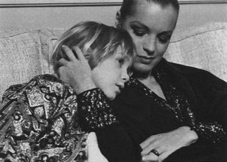 Romy Schneider và con trai.