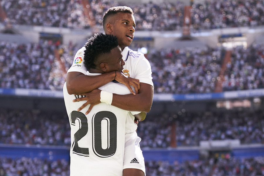 Cặp tiền đạo Rodrygo – Vinicius (20). Ảnh: INT Cặp tiền đạo Rodrygo – Vinicius (20). Ảnh: INT