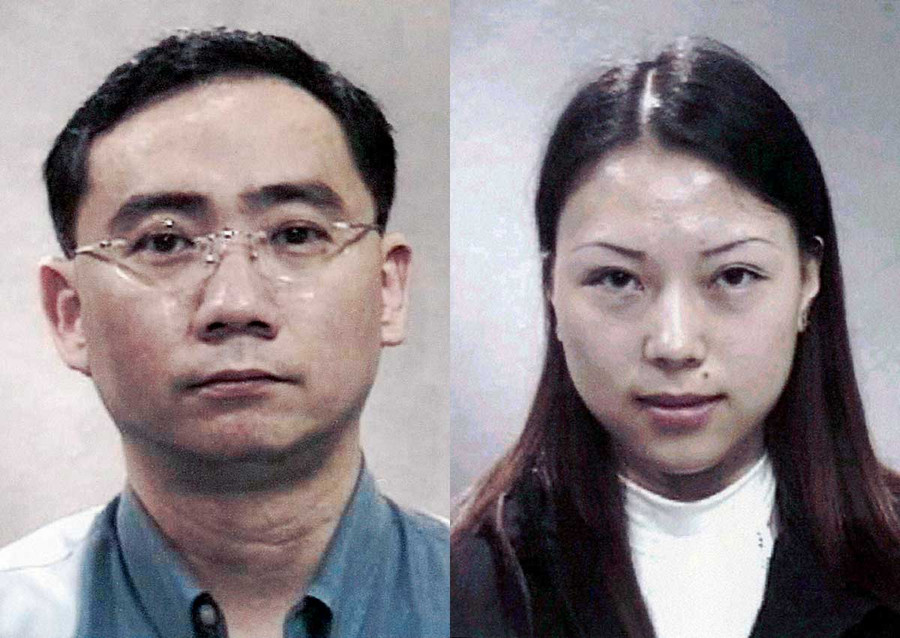 Chia Teck Leng (trái) và người tình Li Jin. Chia Teck Leng (trái) và người tình Li Jin.