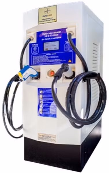 Trạm sạc ô tô điện do kỹ sư Việt Nam nghiên cứu sản xuất.