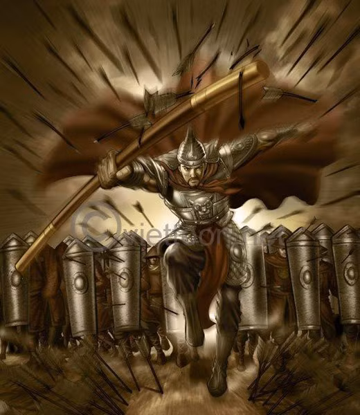 Minh họa võ tướng Võ Đình Tú. Ảnh: IT.