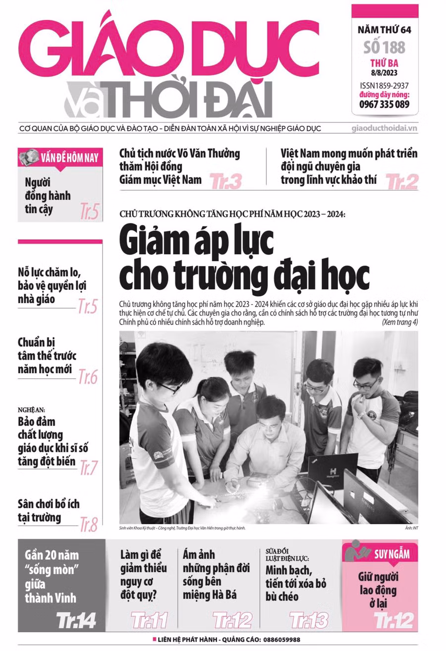 Tin tức báo in 8/8: Nỗ lực bảo vệ quyền lợi nhà giáo