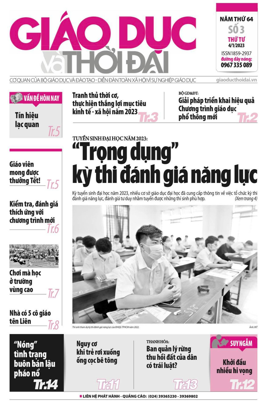 Tin tức báo in 4/1: 'Trọng dụng' kỳ thi đánh giá năng lực 