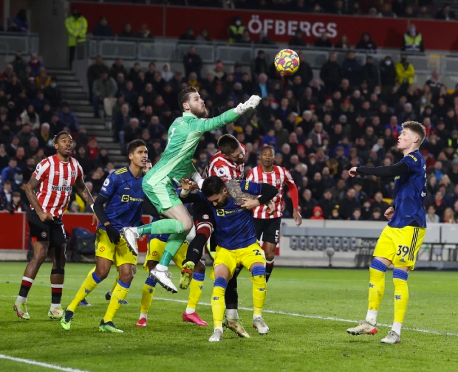 David De Gea thi đấu xuất sắc trong chiến thắng trước Brentford.