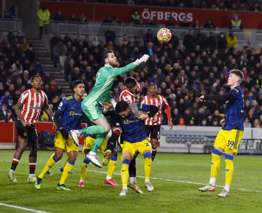 David De Gea thi đấu xuất sắc trong chiến thắng trước Brentford.
