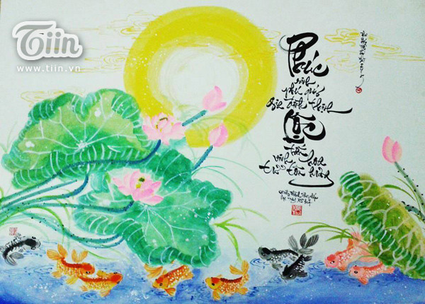 Ông đồ nhí 8 năm ra lò 1000 bức thư pháp