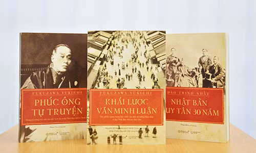 Những cuốn sách kỷ niệm 150 năm Minh Trị Duy Tân. 