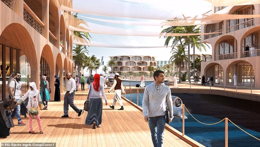 Cuộc sống trên thành phố nổi.