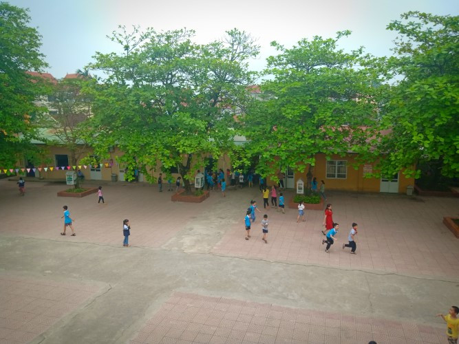 Một góc Trường Tiểu học Sài Sơn B. 