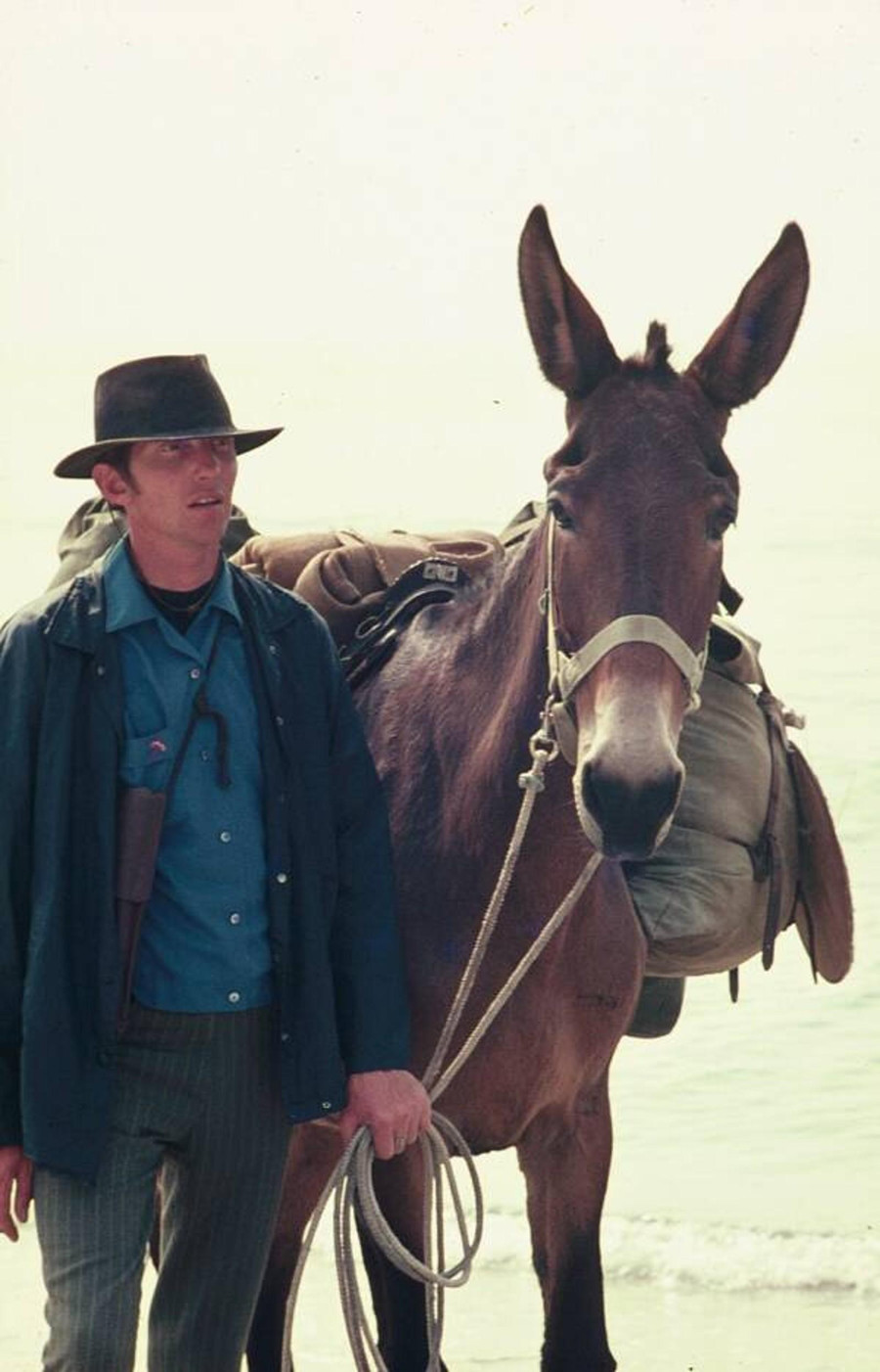 Dave Kunst và con la trong hành trình đi bộ vòng quanh thế giới. Dave Kunst và con la trong hành trình đi bộ vòng quanh thế giới.