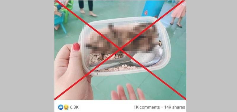 Hình ảnh lan truyền về bữa cơm với “thịt chuột” của học sinh ở Quảng Nam là thông tin không chính xác. Hình ảnh lan truyền về bữa cơm với “thịt chuột” của học sinh ở Quảng Nam là thông tin không chính xác.