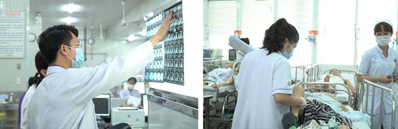 Hình ảnh ghi nhận tại Khoa Cấp cứu, Bệnh viện Chợ Rẫy những ngày này. Ảnh: BV.