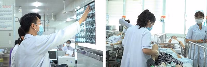 Hình ảnh ghi nhận tại Khoa Cấp cứu, Bệnh viện Chợ Rẫy những ngày này. Ảnh: BV.