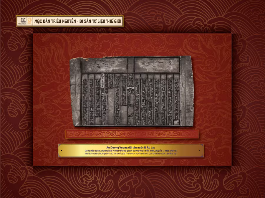 Mộc bản triều Nguyễn - di sản tư liệu thế giới.