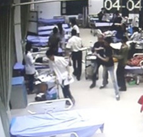 Hiện trường vụ việc (Ảnh cắt từ video).