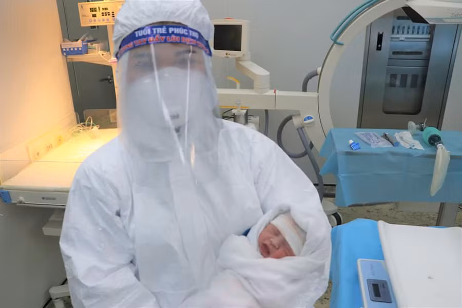 Em bé chào đời an toàn. Ảnh: BV.