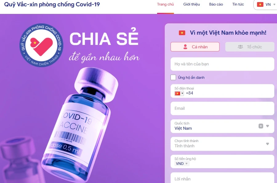 Video hướng dẫn cách đóng góp ủng hộ Quỹ vắc xin phòng Covid-19