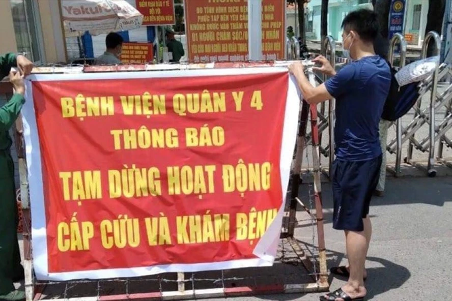 Bệnh viên Quân đoàn 4 tại Bình Dương tạm dùng cấp cứu và khám bệnh. Ảnh: LLCNCC.