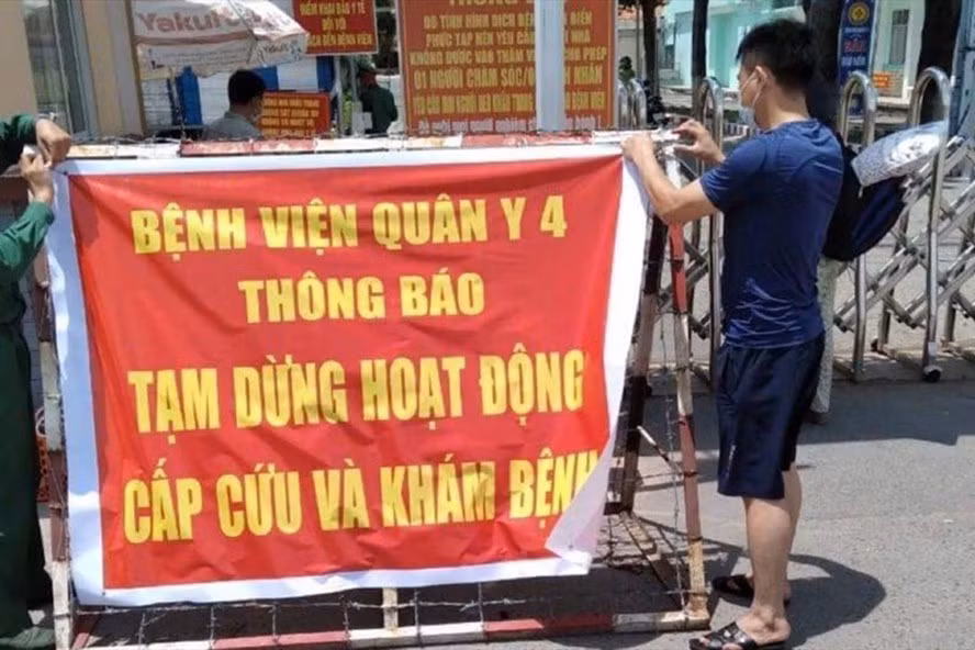 Bệnh viên Quân đoàn 4 tại Bình Dương tạm dùng cấp cứu và khám bệnh. Ảnh: LLCNCC.