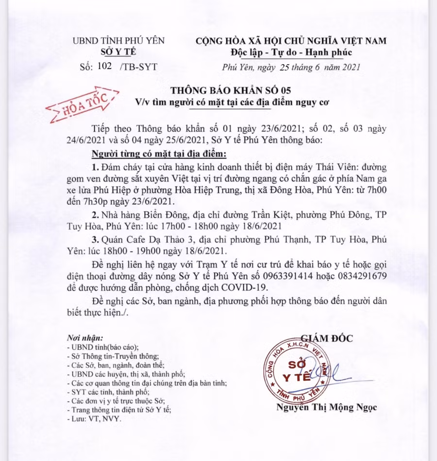 Phú Yên khẩn tìm tất cả người đến xem đám cháy vì liên quan ca nhiễm Covid-19 ảnh 1