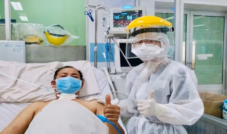 Bệnh nhân N.H.M. dần dần hồi phục. Ảnh: BVCC