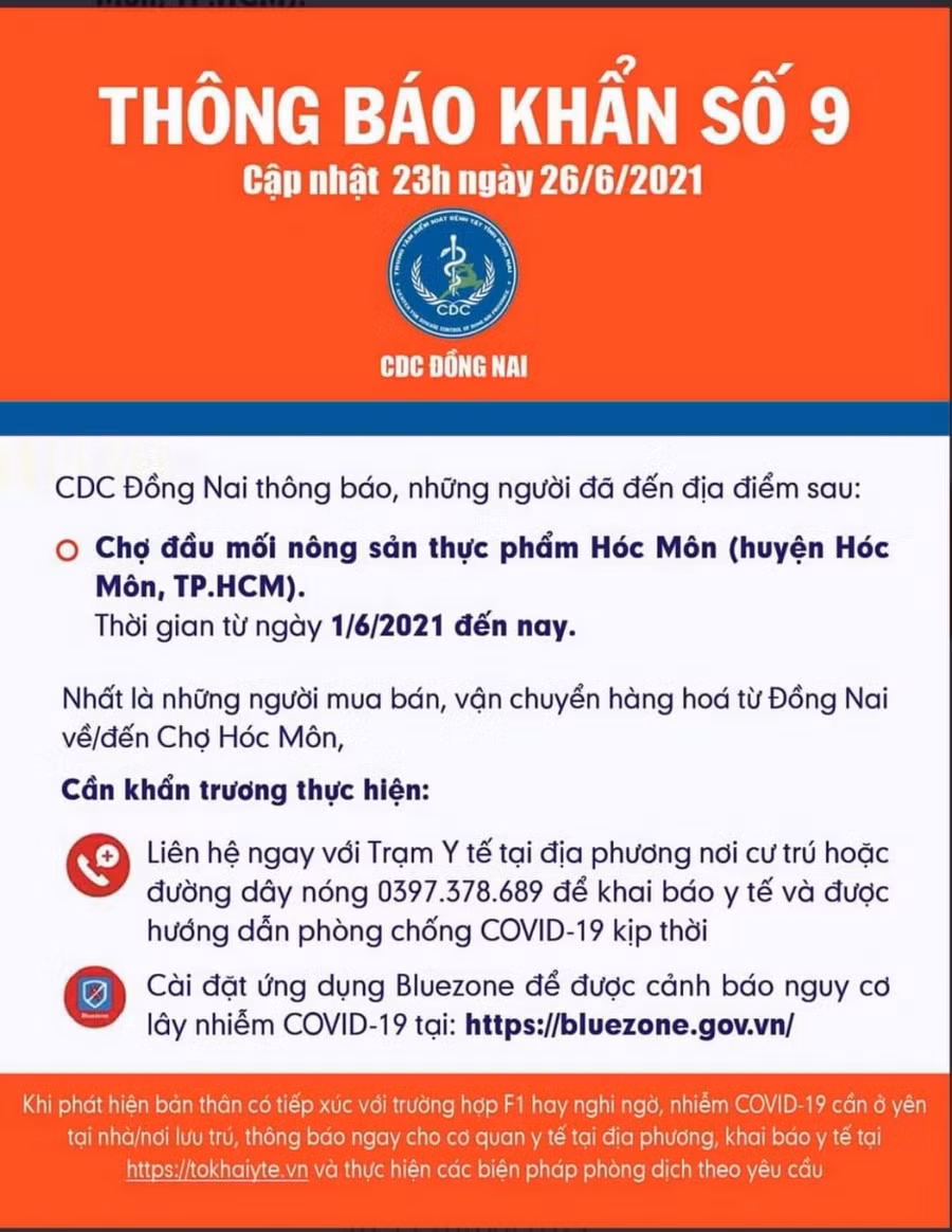 Đồng Nai: 6 ca nghi nhiễm Covid-19, 5 trường hợp test nhanh dương tính ảnh 1