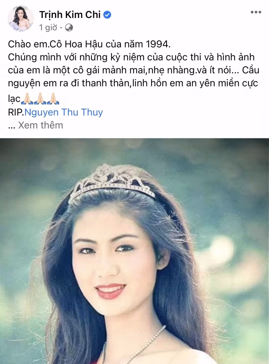 Diễn viên Trịnh Kim Chi. Ảnh: FBNV.