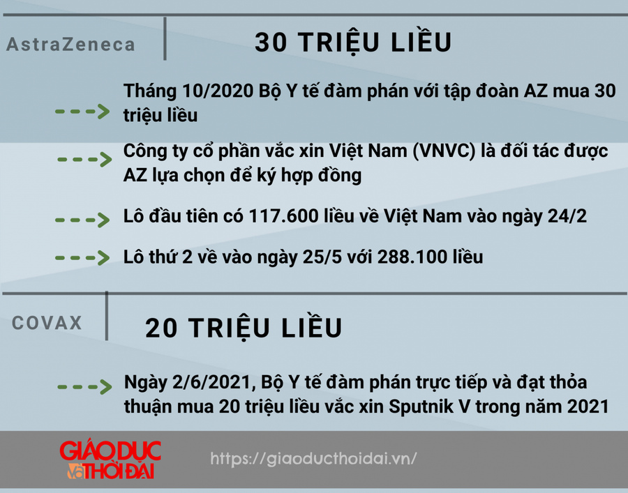 [Infographic] Chi tiết hơn 120 triệu liều vắc xin phòng COVID-19 sẽ về Việt Nam trong năm 2021 ảnh 3