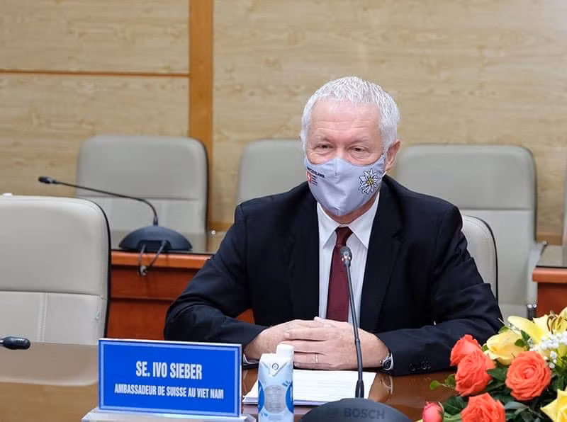 Ông Ivo Siebber, Đại sứ Thuỵ Sĩtại Việt Nam. Ảnh: VGP.