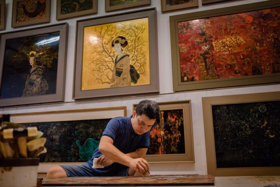 Họa sĩ Triệu Khắc Tiến.