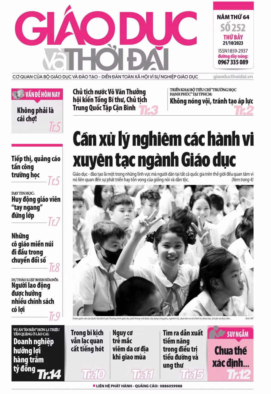 Tin tức báo in 21/10: Tiếp thị, quảng cáo tấn công trường học